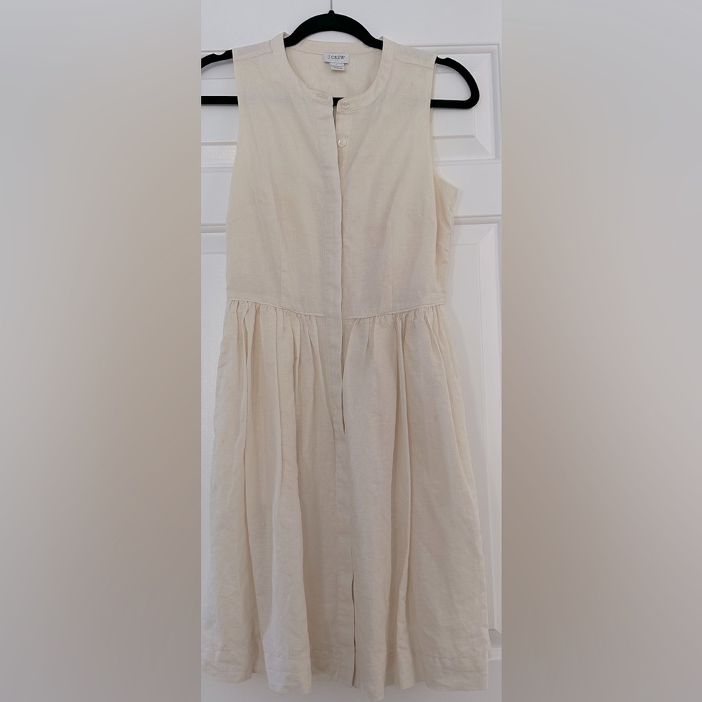 JCrew’s New without Tags Midi Button up Sleeveless Dress with pockets